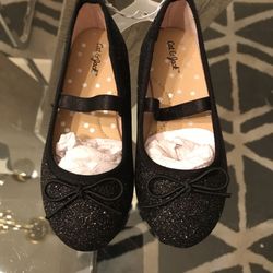 Brand New Cat & Jack Size Little Girls 9, These Shoes Are Sparkling Glitter Black , Can Be Picked Up Locally Curbside Or Shipped , Size 9