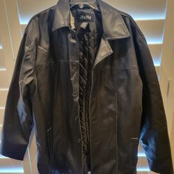 Simon Clark London Faux Leather Jacket - Large