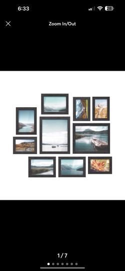 10 Pack Collage Picture Frames with Two 8x10, Four 5x7, Four 4x6