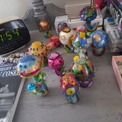 Handmade Mini Wooden Mushrooms  Can Customize Also