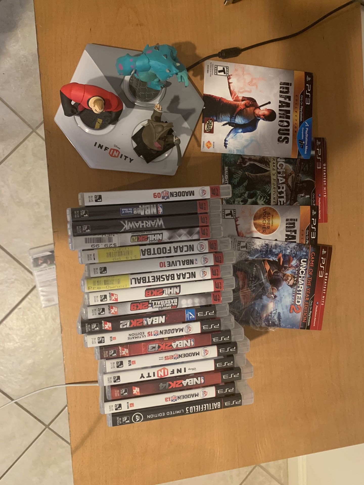 PS3 games + controller