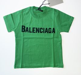 Balenciaga Toddler T Shirt. (Green) 