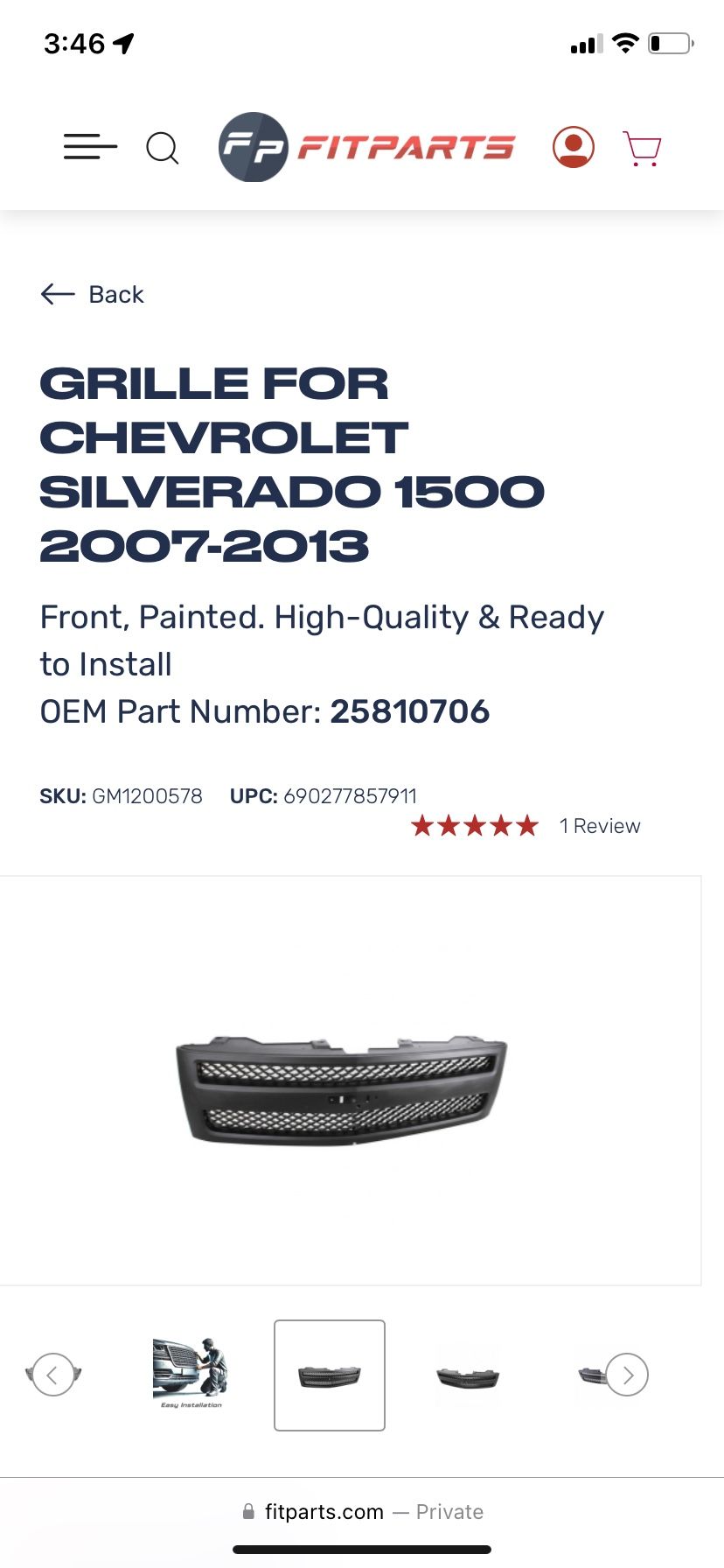 SILVERADO 2007-2013 Grill