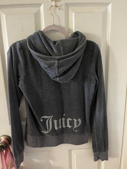 Juicy couture grey velour sweater