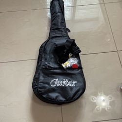 Blue Acoustic Guitar 