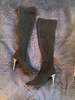 Nina Knee Length Heeled Boots 