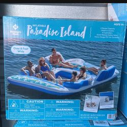 Paradise Island Inflatable Float | Member's Mark | Brand New | Six People BRAND NEW 