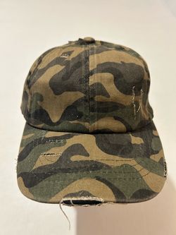 C.C PonyCaps Distressed Camo Baseball Hat