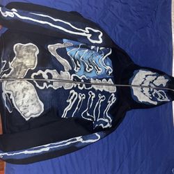 Travis Scott X Fragment Skeleton Zip up 