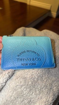 Tiffany & Co ombre zippered wallet