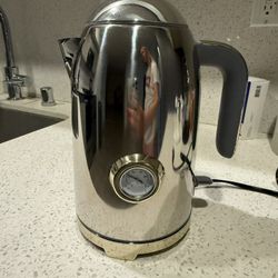 Still stainless electric kettle with thermometer 1.7L