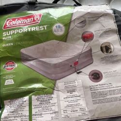Coleman SupportRest Elite Double-High Air Mattress with 120V Built-In Pump, Queen Sized