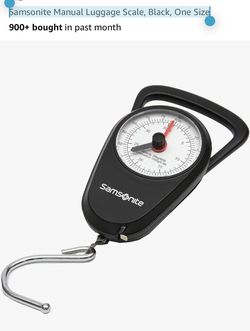 Samsonite Manual Luggage Scale, Black, One Size