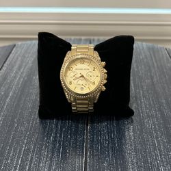 Michael Kors Quartz Crystal Bezel Set Watch