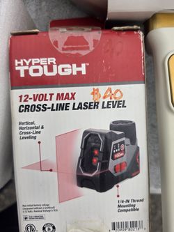 Hyper Tough 12V Cross-Line Laser Level