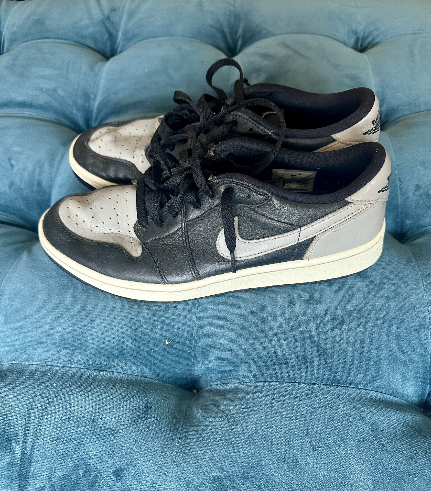 Jordan 1 Low Golf Shadow - Sz. 10
