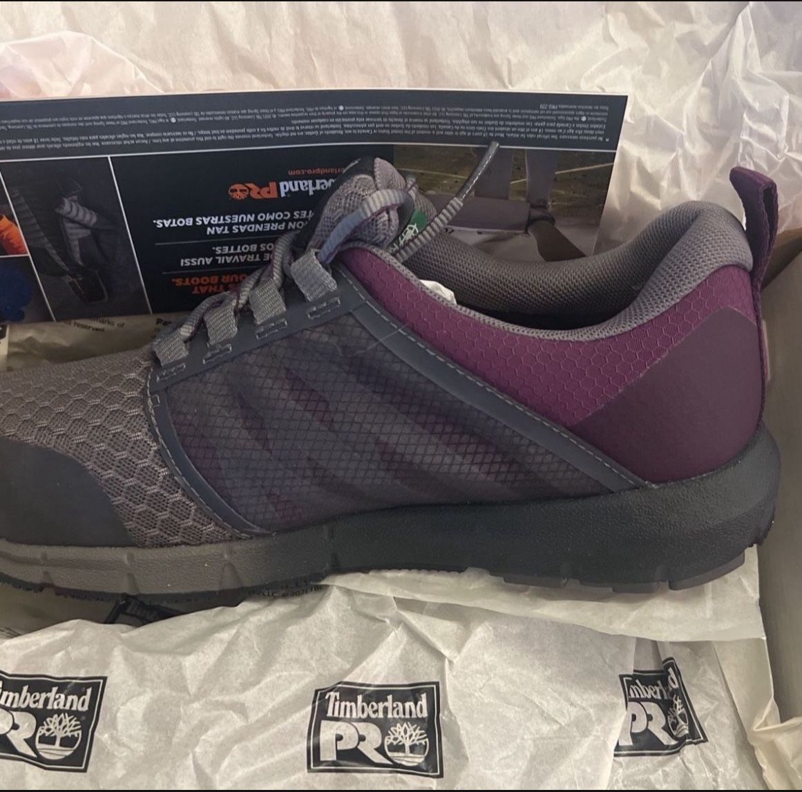 NEW IN BOX Timberland Pro Radius Composite Safety Toe work Shoe Women’s 8