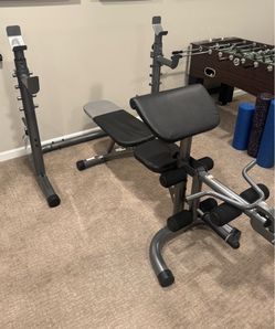 Adjustable Weight Bench w/ Preacher Curl & Leg Extension