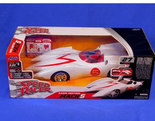 2007 Speed Racer 1:12 MACH 5 Car RC Radio Control 27mhz Anime Jada Toys New