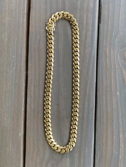 Miami Cuban Link Chain 24” Gold Plated