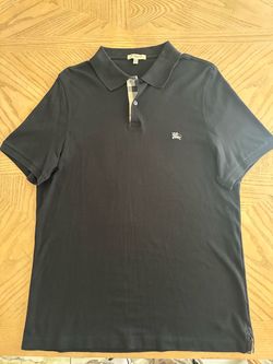 Burberry authentic black short-sleeve polo shirt