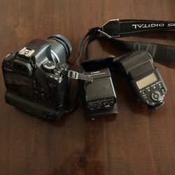 Canon Xsi Rebel  Set Complete With 430ex Speed lite Andtransmitter