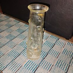 Vintage Canadian Schenley Hobnail Clear Glass Bottle/Decanter