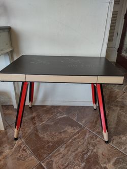 PENCIL DESK WITH CHALKBOARD TOP FOR SALE