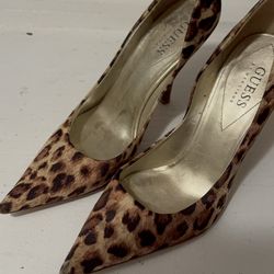 Guess leopard heels