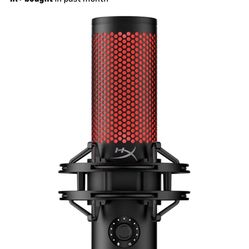 HyperX QuadCast 2 – USB Microphone for Gaming, Streaming and Podcasting, with On-Board Controls, LED Lighting, Removable Shock Mount, PC, Mac, PS5, PS