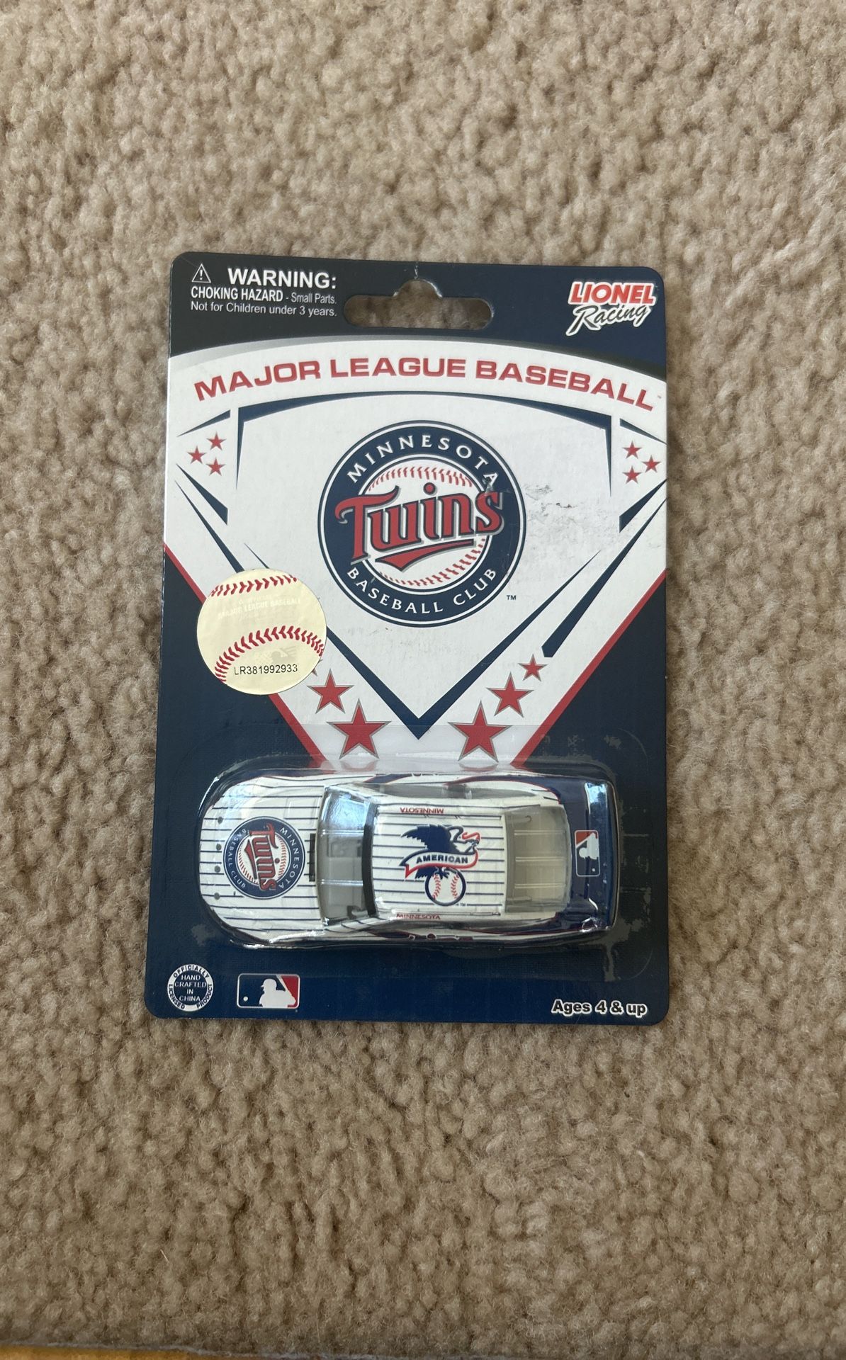 New Unopened Die Cast Minnesota Twins NASCAR