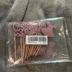 Baby Girl Cupcake Toppers