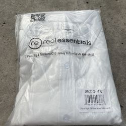 4XL White Tee Shirts