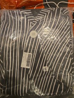 Jack Costume 3XL Black White Striped Suit