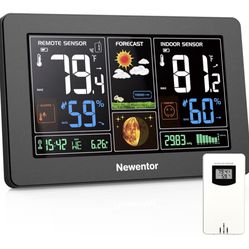 Newentor Weather Station Wireless Indoor Outdoor