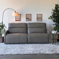 Henredon Keira Leather Zero-gravity Reclining Sofa