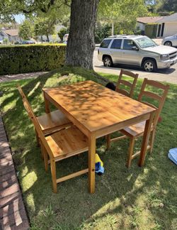 IKEA wooden Kitchen Table Set