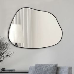 Bed Bath & Beyond Black Asymmetrical Mirror