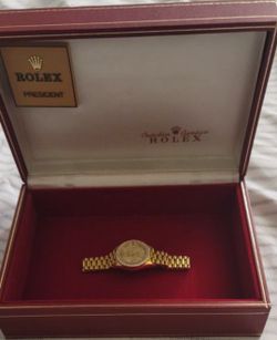 Lady Rolex Gold And Diamond President Watch