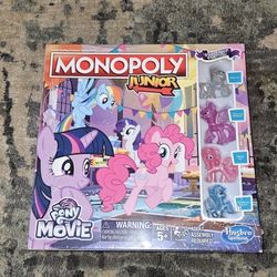 Monopoly Junior My Little Pony The Movie (2017) Friendship Festival New & Sealed