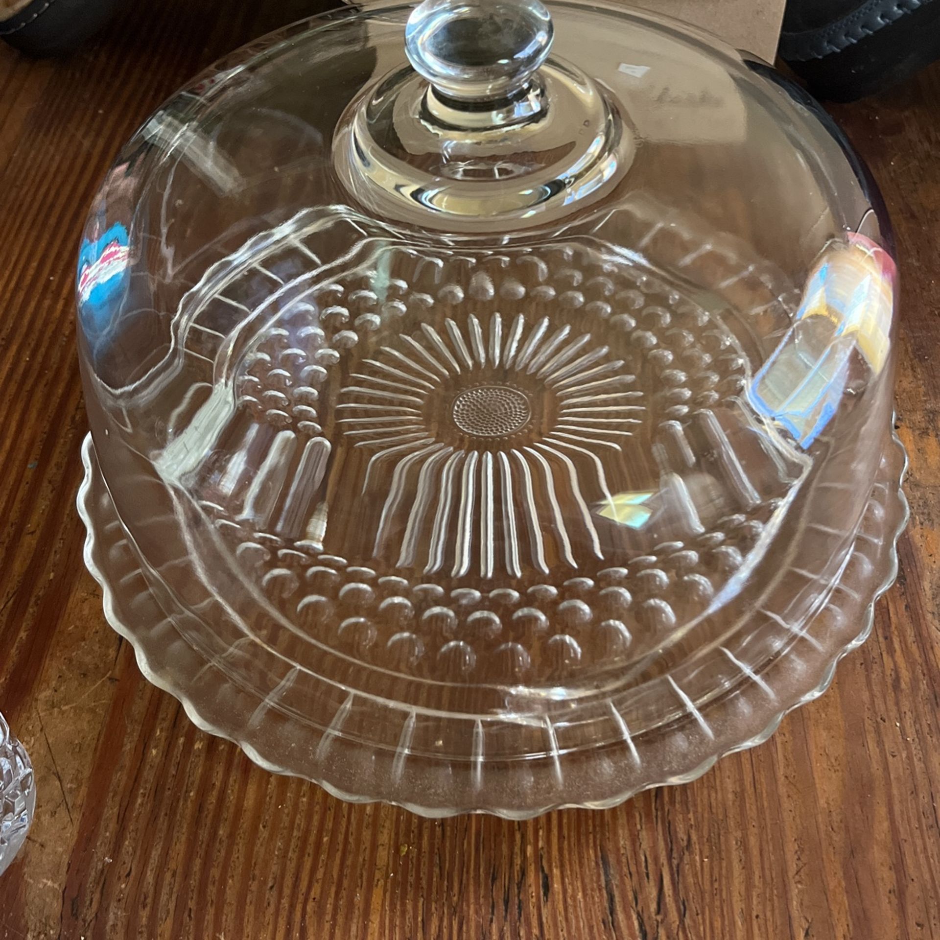 Vintage Princess House Crystal Cake Holder