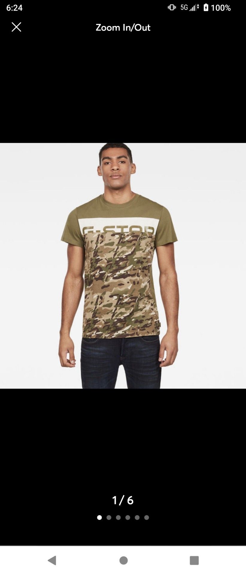 G-Star Raw Graphic 14 T-Shirt Size S Sage