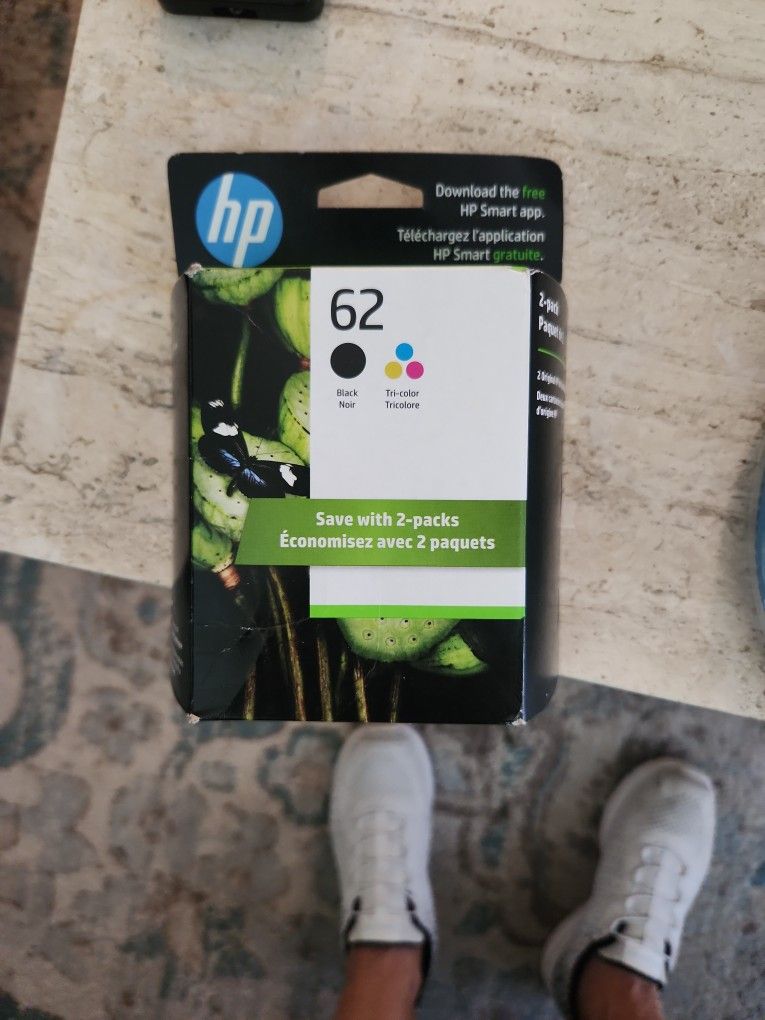 HP Ink. 62 black And Tri Color