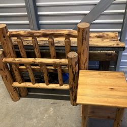 Log Bed Frame Twin 