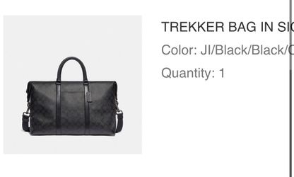 Coach Black Trekker Bag