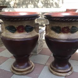 New Flower Pots Made Out Clay Beautiful Yard Decoration 