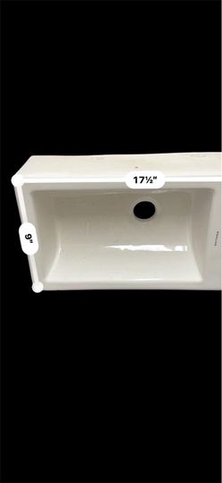 WONLINE vessel sink 17”x6”x4”