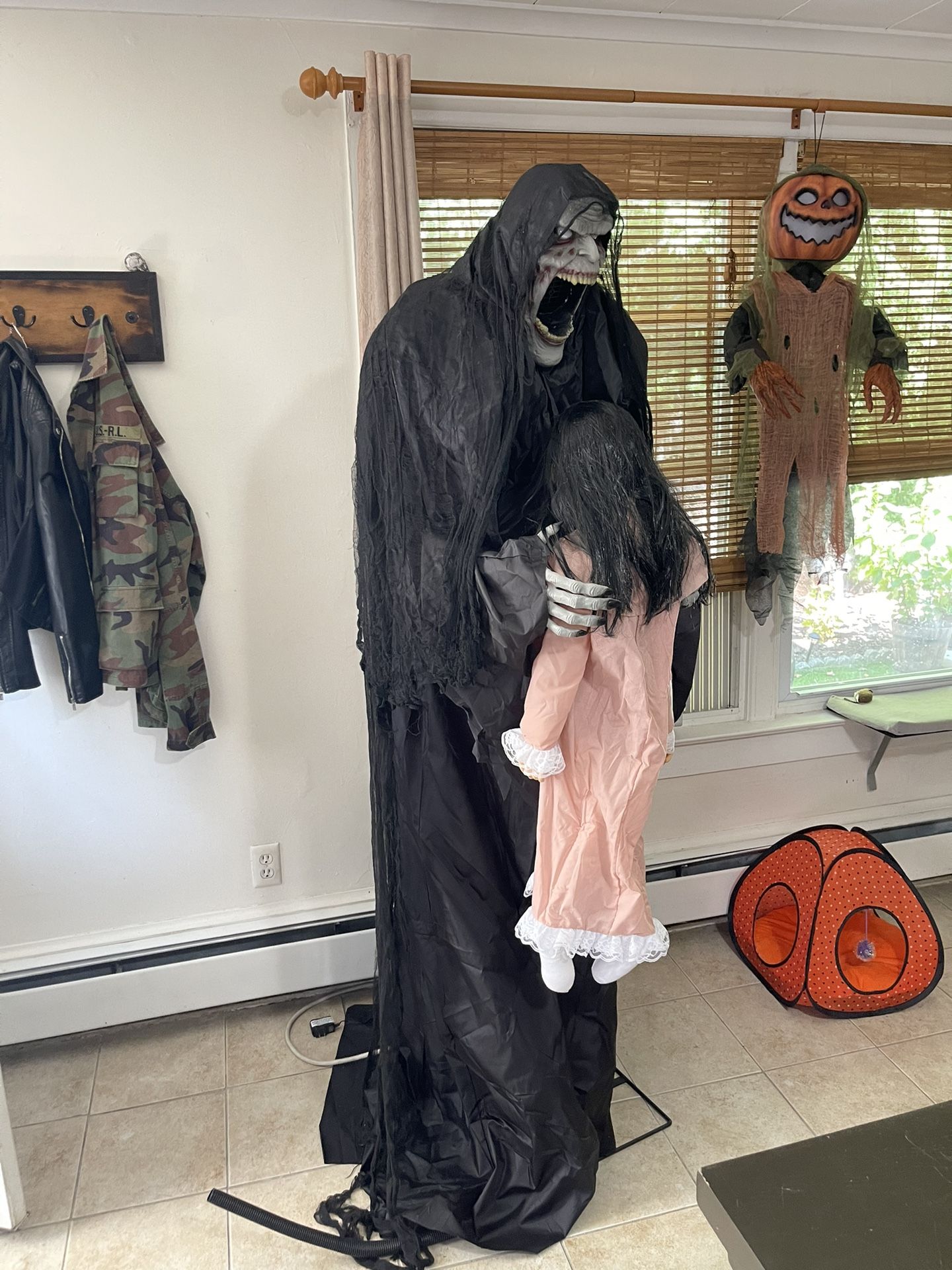 Spirit Halloween Harvester of Souls w/box Retired Animatronic, Works!