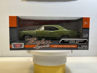 1969 Dodge Super Bee Diecast Model Car: 1/24 Scale, New In the Box By Motormax