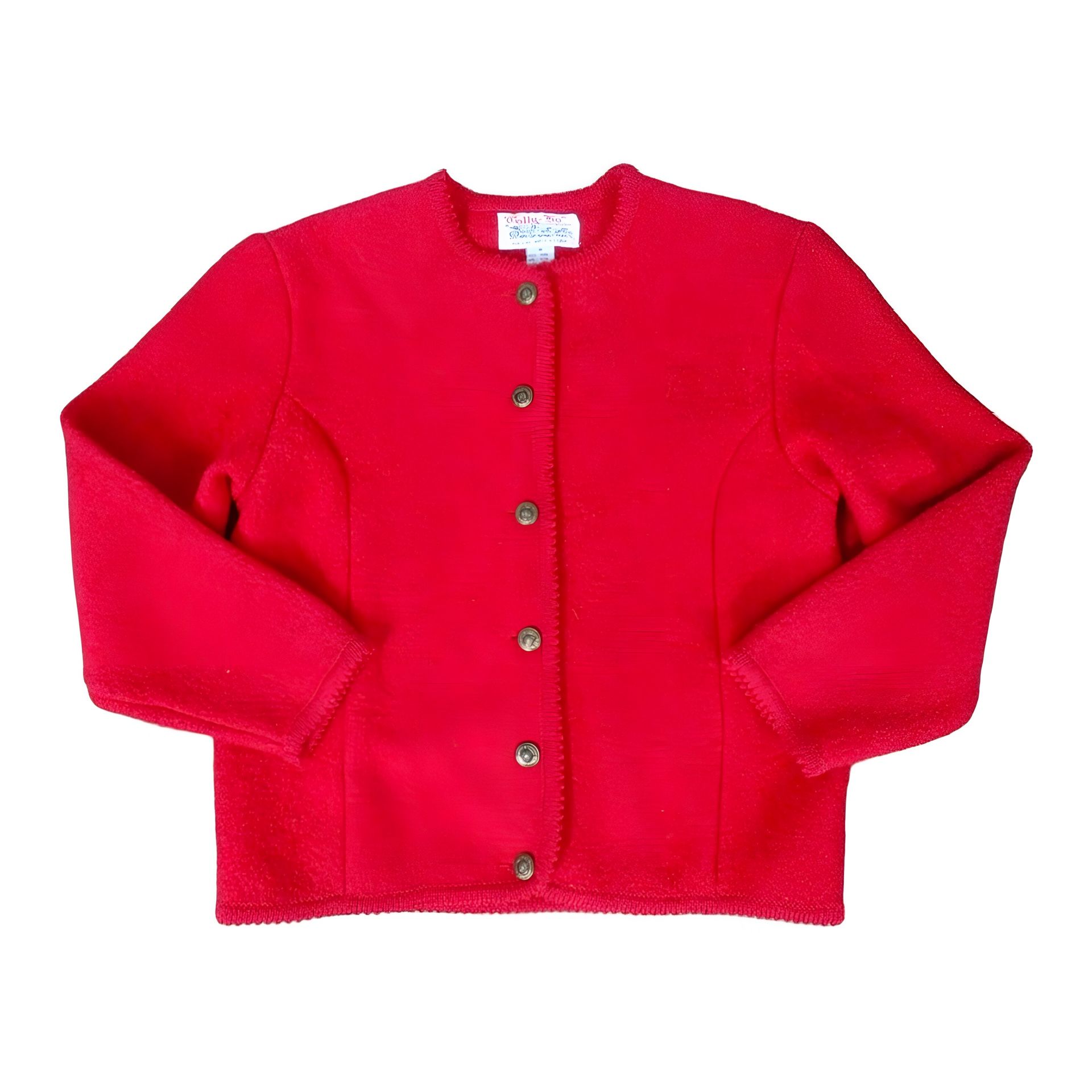 Tally Ho 100 Boiled Wool Womens Red Vintage Cardigan Sweater Jacket Size Medium for Sale in Vernon WI OfferUp